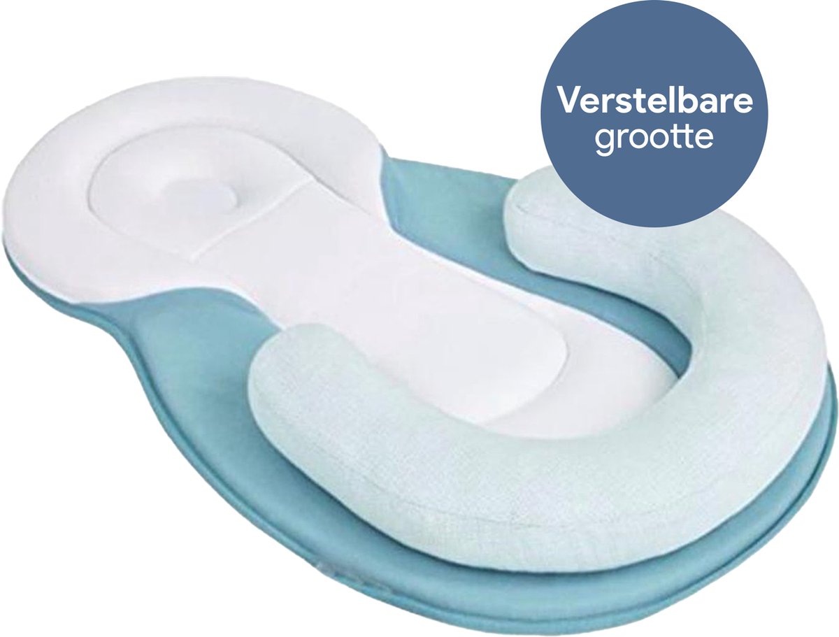LifeVibe® Verstelbaar Babynestje met Beensteun - Wasmachine Bestendig - Baby Huidvriendelijk