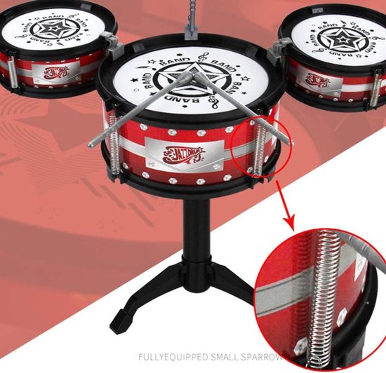 LifeVibe® Drumstel Voor Kinderen - Leren Drummen - Junior Drumstel - Kinder Instrument - Muziekspeelgoed